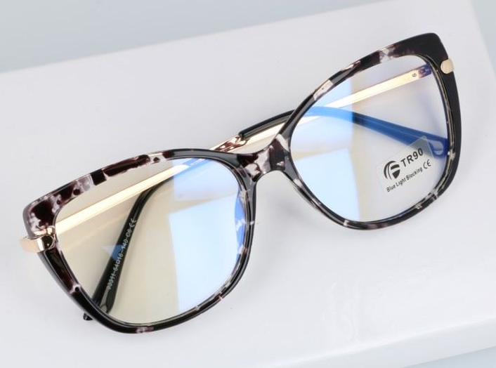 Okulary do pracy przy komputerze damskie z filtrem BLUE Light zerówki 2549-2