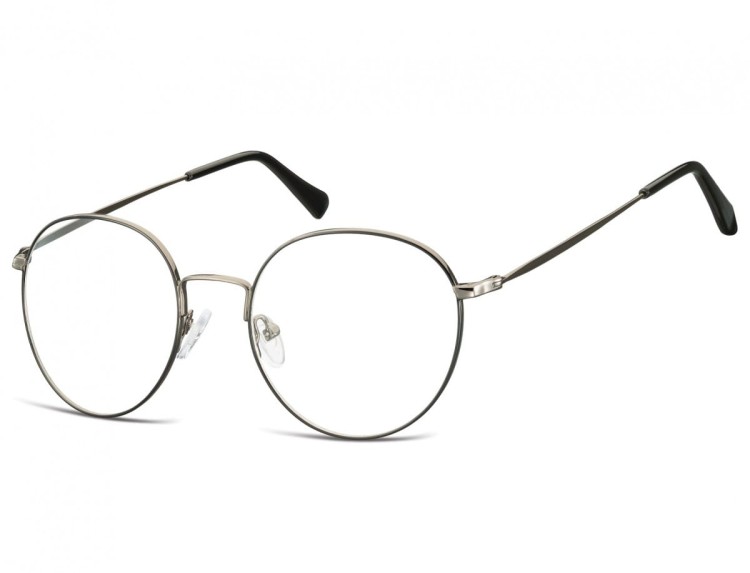 Lenonki okrągłe Okulary oprawki optyczne 915D grafitowo-czarne