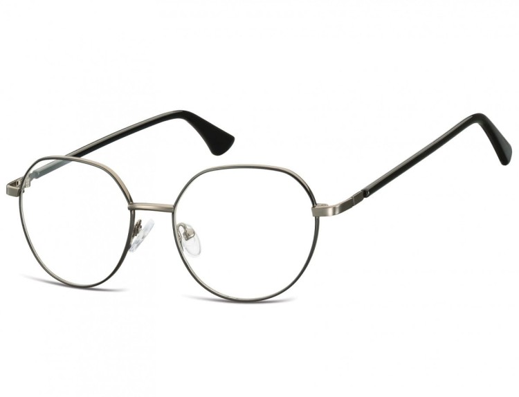 Lenonki okrągłe Okulary oprawki optyczne 916D grafitowo-czarna