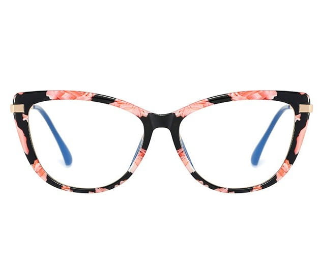 Kocie Okulary damskie z filtrem BLUE Light do komputera zerówki 2546-2