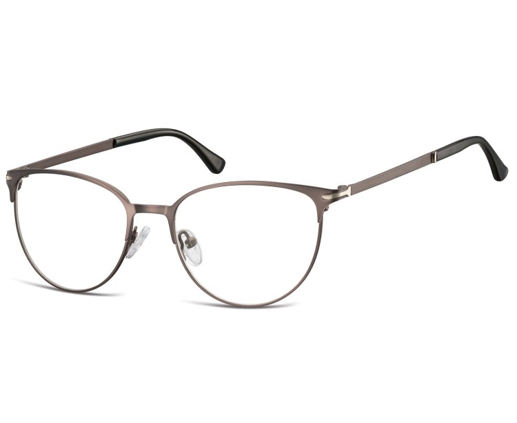 Okulary oprawki korekcyjne kocie oczy zerówki Sunoptic 914D grafitowy