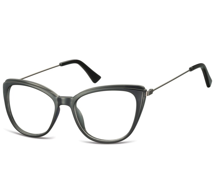 Oprawki korekcyjne okulary Kocie Oczy zerówki damskie CP121 czarne