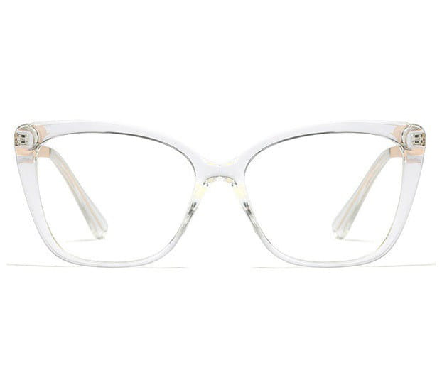 Bezbarwne okulary do komputera damskie z filtrem BLUE Light zerówki 2568-5