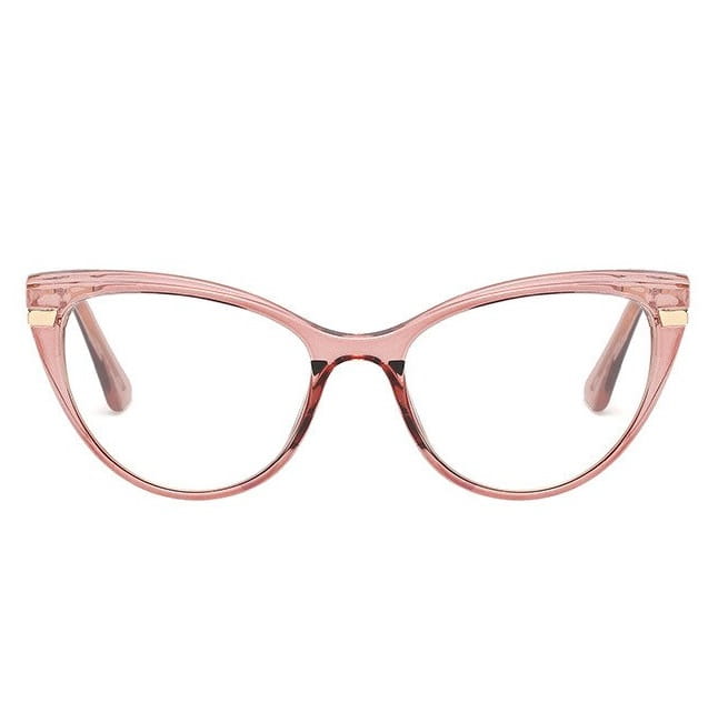 Okulary kocie do komputera damskie z filtrem BLUE Light zerówki 2567-2