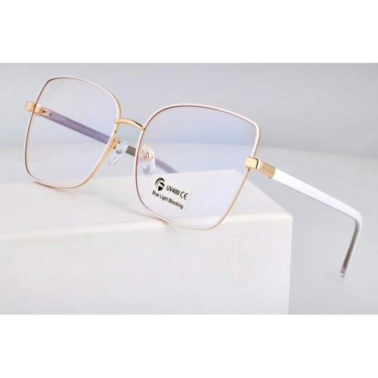 Okulary kocie do komputera damskie z filtrem BLUE Light zerówki 2578-5