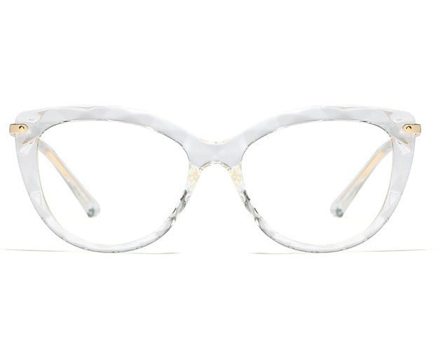 Okulary kocie do komputera damskie z filtrem BLUE Light zerówki 2571-5