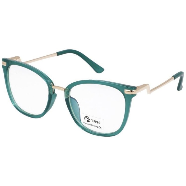 Okulary kocie do komputera damskie z filtrem BLUE Light zerówki 2566-4