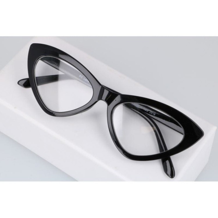 Okulary kocie oczy damskie zerówki ST213