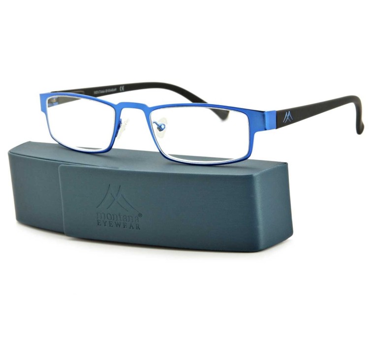Plusy okulary do czytania metalowe Montana MR87B moc: +3.5