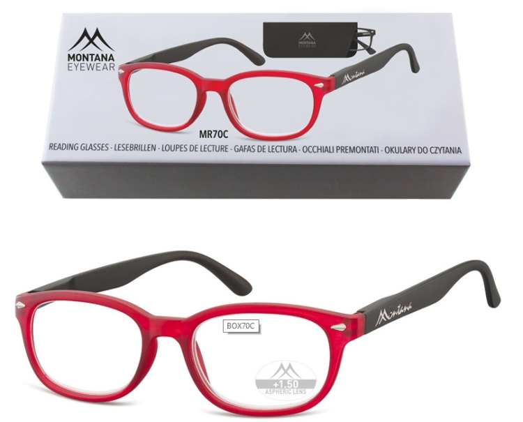 Okulary do Czytania asferyczne Montana BOX70C moc: +3