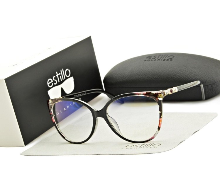 Okulary damskie z filtrem BLUE LIGHT do komputera korekcyjne EST-107K Estillo