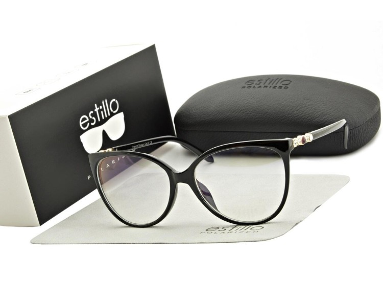 Okulary damskie z filtrem BLUE LIGHT do komputera korekcyjne EST-108K-1 Estillo