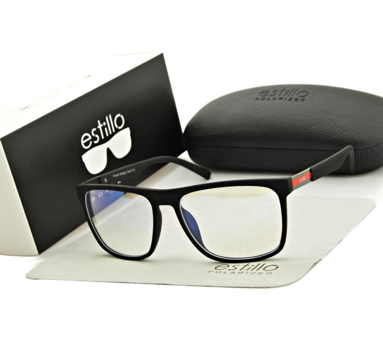 Okulary męskie z filtrem BLUE LIGHT do komputera EST-102-1M Estillo