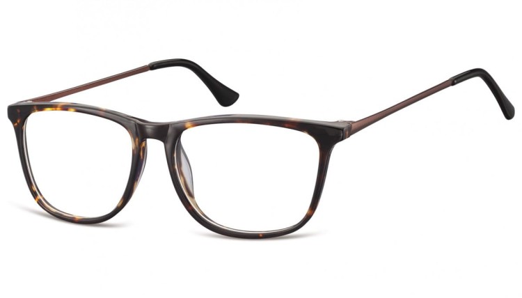 Okulary oprawki korekcyjne Nerdy zerówki Sunoptic CP142B szylkret