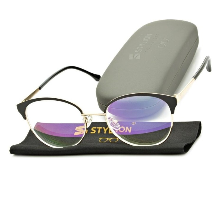 Gotowe okulary Minusy -1.00 damskie korekcyjne z antyrefleksem ST318B
