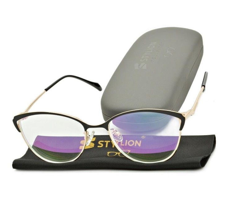 Plusy +2.00 damskie okulary do czytania korekcyjne z antyrefleksem ST317BR