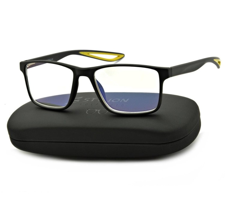 Plusy Męskie Okulary do Czytania moc: +2,75 z antyrefleksem ST315A