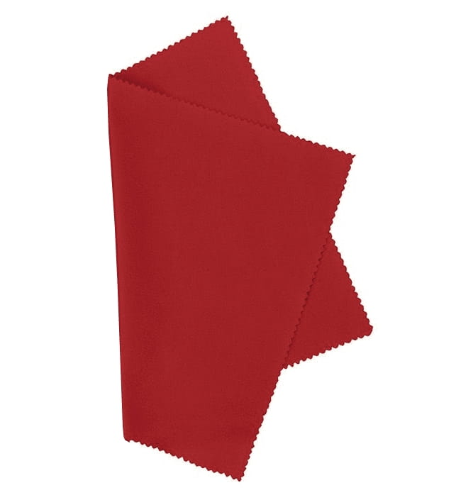 Ściereczka z Mikrofibry do okularów - czerwona - Premium 18x15