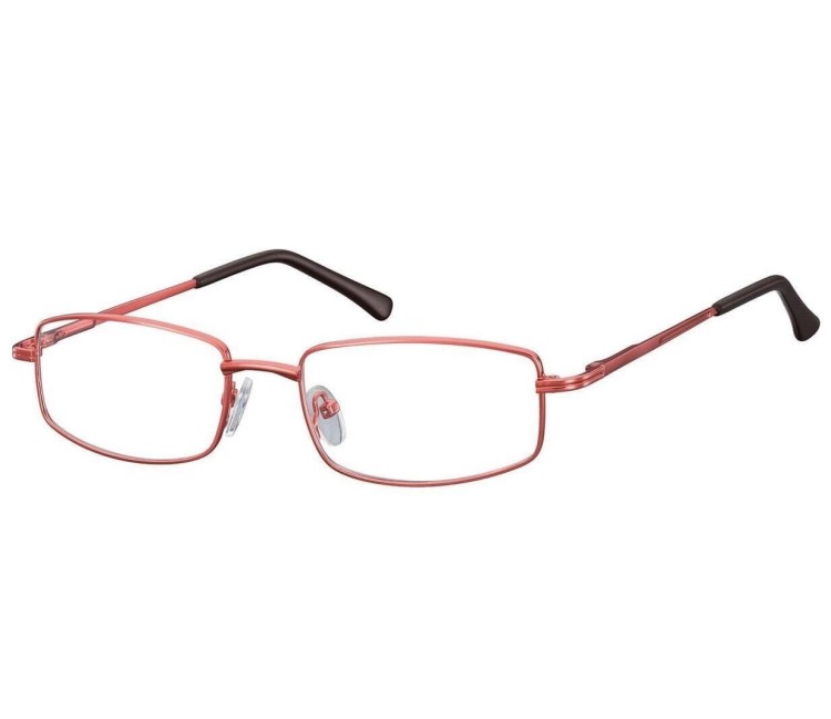 Oprawki korekcyjne zerówki okulary metalowe 799D czerwone