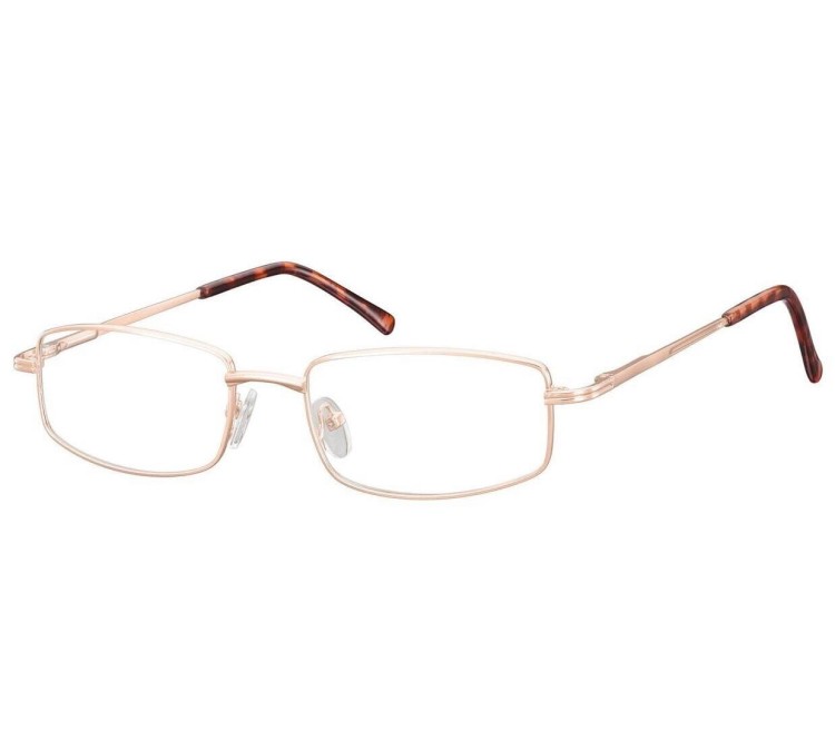 Oprawki korekcyjne zerówki okulary metalowe 799E złote
