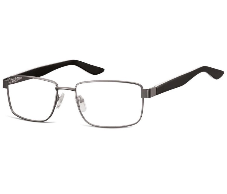 Oprawki korekcyjne zerówki okulary metalowe 885B grafitowe