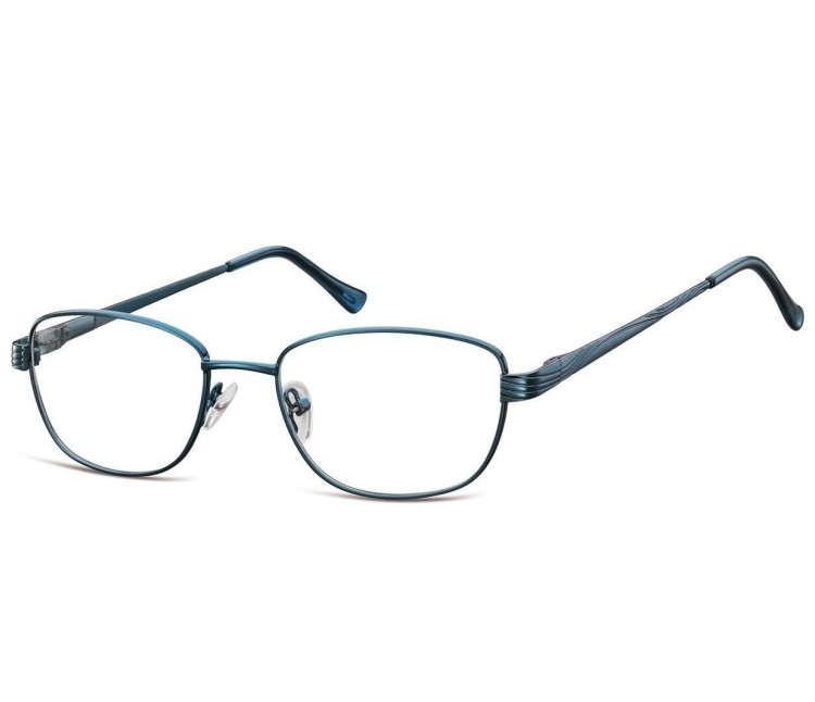 Oprawki korekcyjne zerówki okulary metalowe 796B granatowe