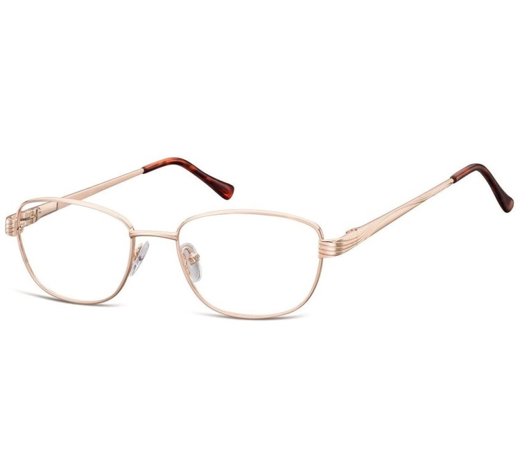 Oprawki korekcyjne zerówki okulary metalowe 796C złoty