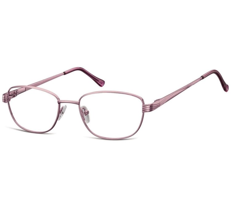 Oprawki korekcyjne zerówki okulary metalowe 796D fioletowe