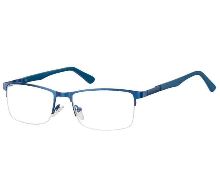 Żyłkowe oprawki korekcyjne zerówki okulary unisex 996A niebieskie