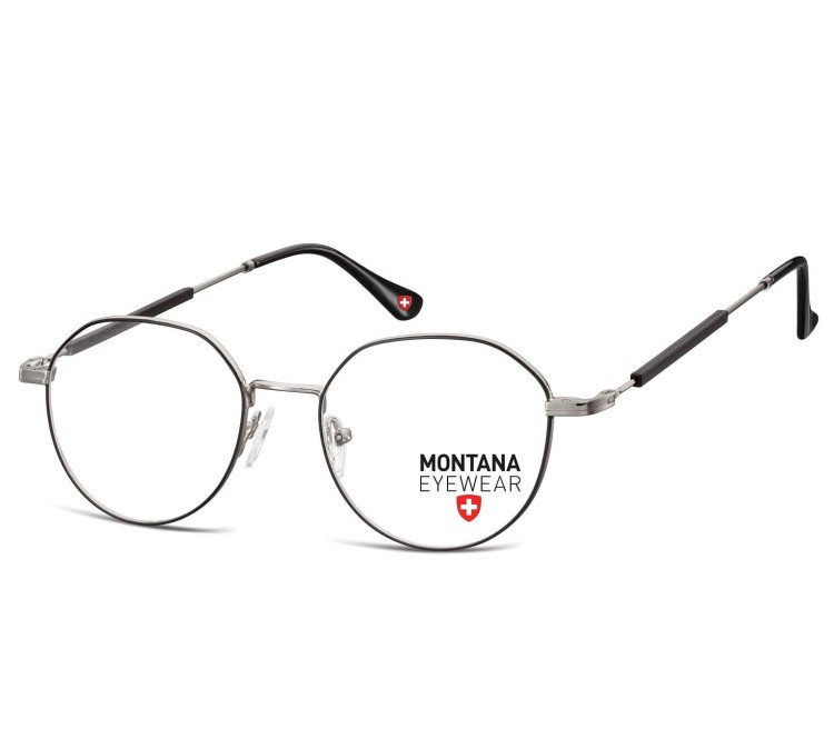 Okulary korekcyjne oprawki optyczne zerówki Montana MM593F grafitowe