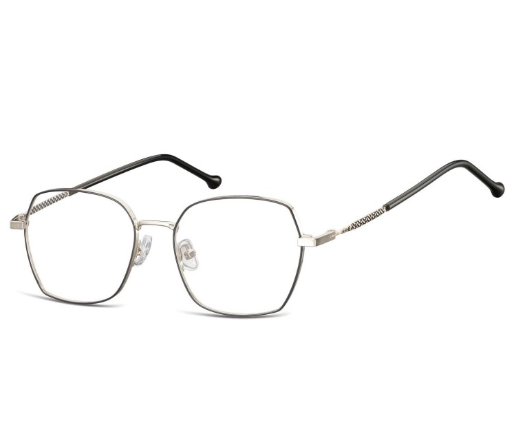 Okulary oprawki zerówki metalowe korekcyjne L124B
