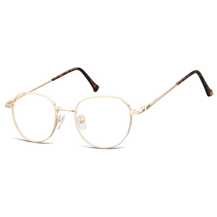 Oprawki korekcyjne panto okulary zerówki 904F złoty