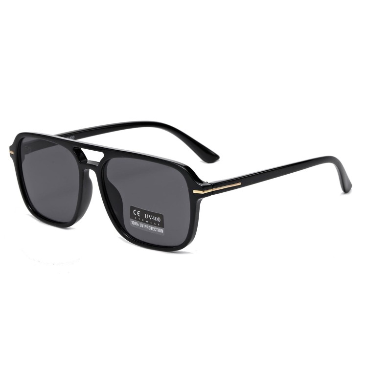 Okulary przeciwsłoneczne pilotki z filtrem UV400 - SV103 czarny