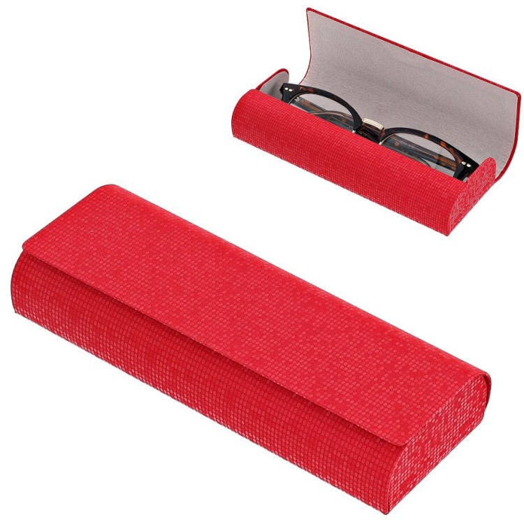 Etui okularowe na magnes ET-124A Czerwone mieniące