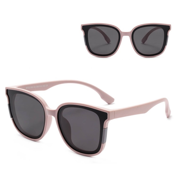 Dziecięce 4-7 lat gumowe okulary przeciwsłoneczne polaryzacyjne POL-JR-60B fioletowe