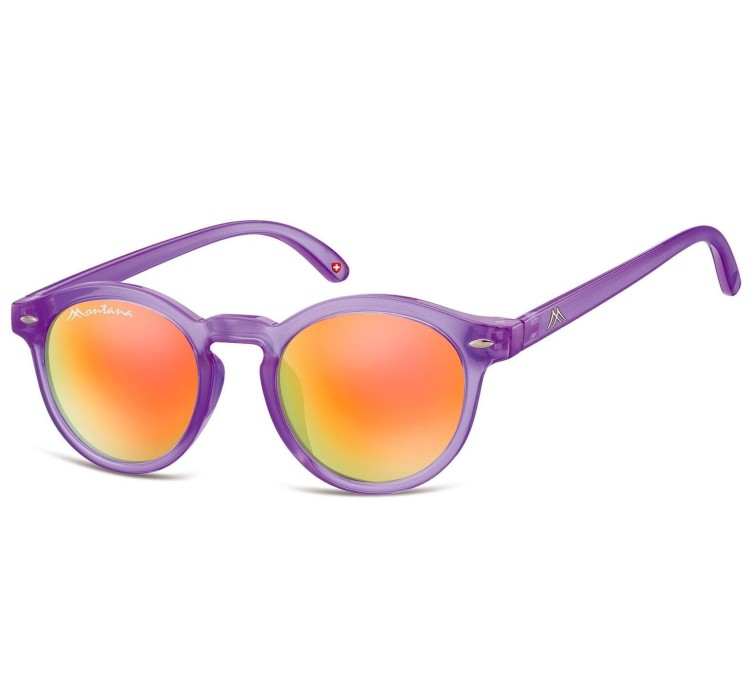 Okulary przeciwsłoneczne lenonki z filtrem UV400 fioletowe SS28E