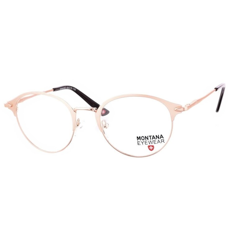 Oprawki korekcyjne Stalowe zerówki okulary pełne okrągłe FLEX MM605C złote