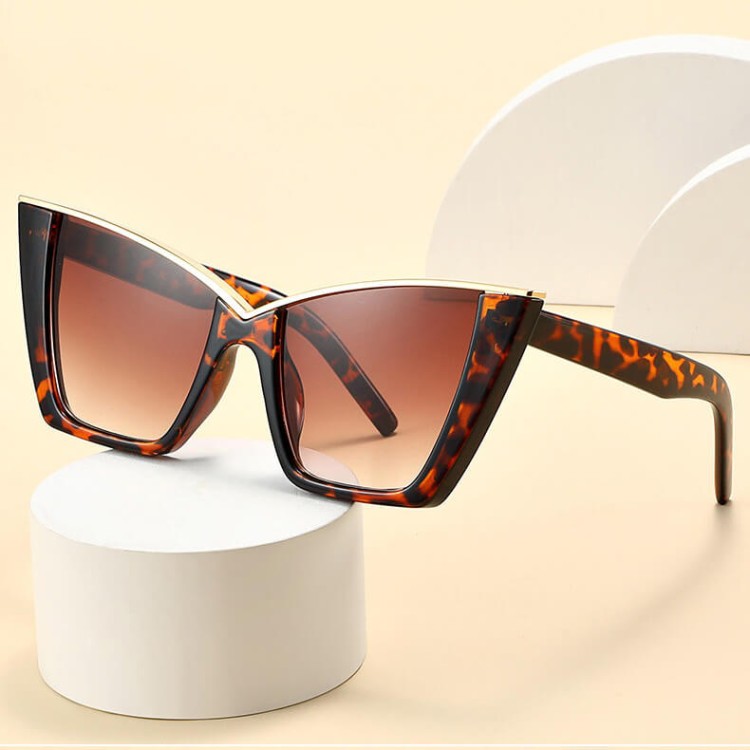 Okulary przeciwsłoneczne Kocie z filtrem UV400 STL31A panterka + akcesoria