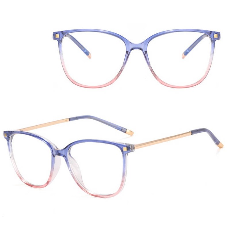 Okulary damskie kocie oczy zerówki do komputera BLUE LIGHT 25149G