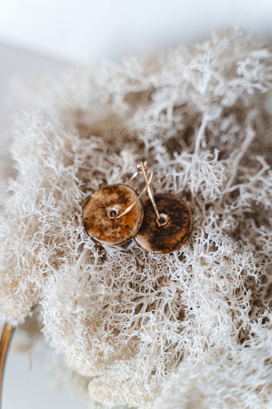 Kolczyki porcelanowe MAPLE