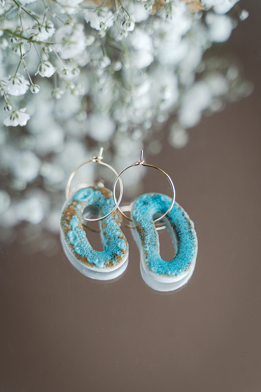 Kolczyki porcelanowe BEAN