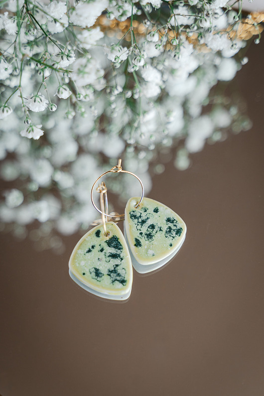 Kolczyki porcelanowe KIWI