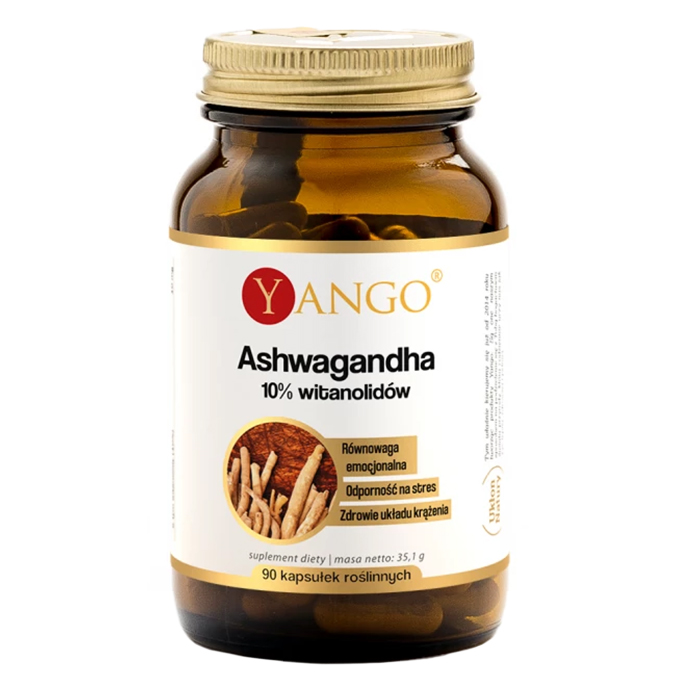 Yango Ashwagandha 10% witanolidów, 90 kapsułek