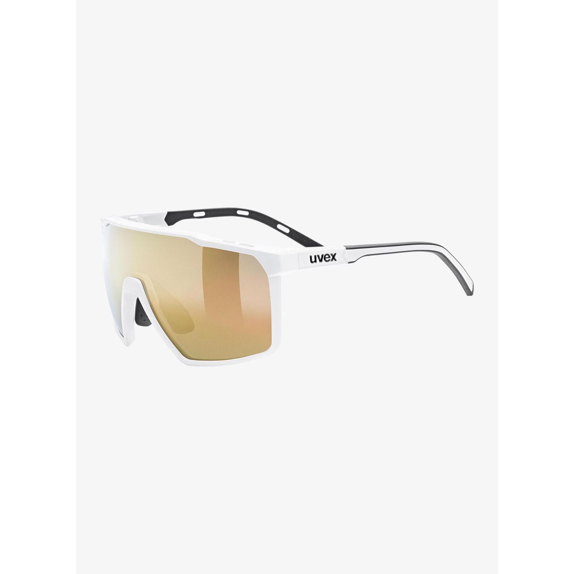 Okulary przeciwsłoneczne UVEX Mtn Perform S white matt/mirror gold
