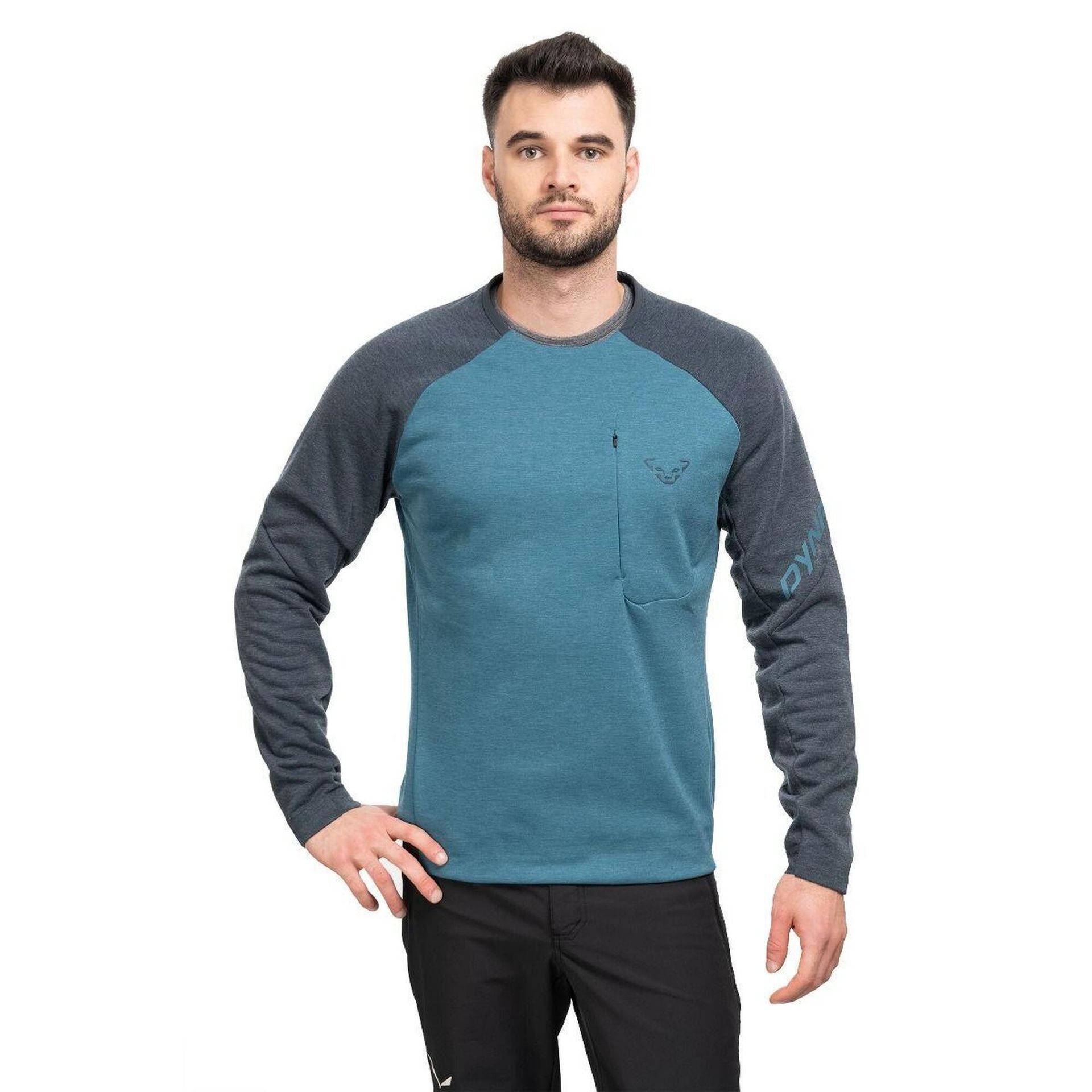 Bluza trekkingowa męska Dynafit 24/7 Polartec Pullover niebieski/szary l