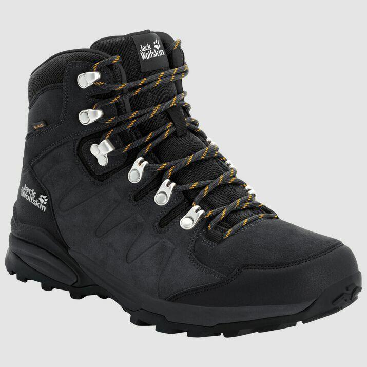 Buty trekkingowe męskie Jack Wolfskin Buty trekkingowe męskie REFUGIO TEXAPORE MID M phantom / burly yellow XT r. 45 (4049841-6357)