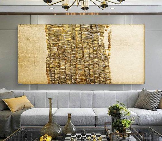 GOLDENFALL - Wielkoformatowy obraz art&texture