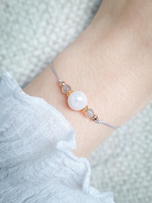 Bransoletka Zodiakalna Bliźnięta Big Pearl