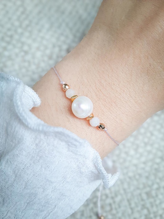 Bransoletka Zodiakalna Ryby Big Pearl