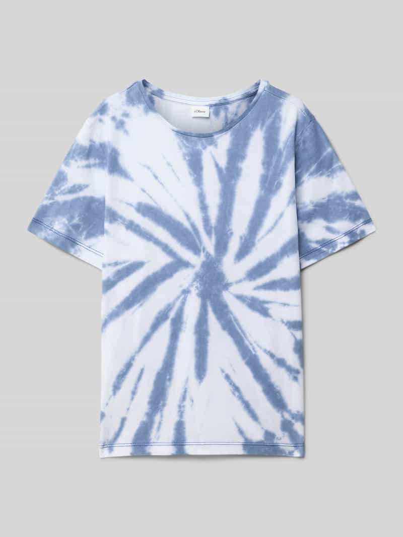 T-shirt o kroju regular fit z czystej bawełny